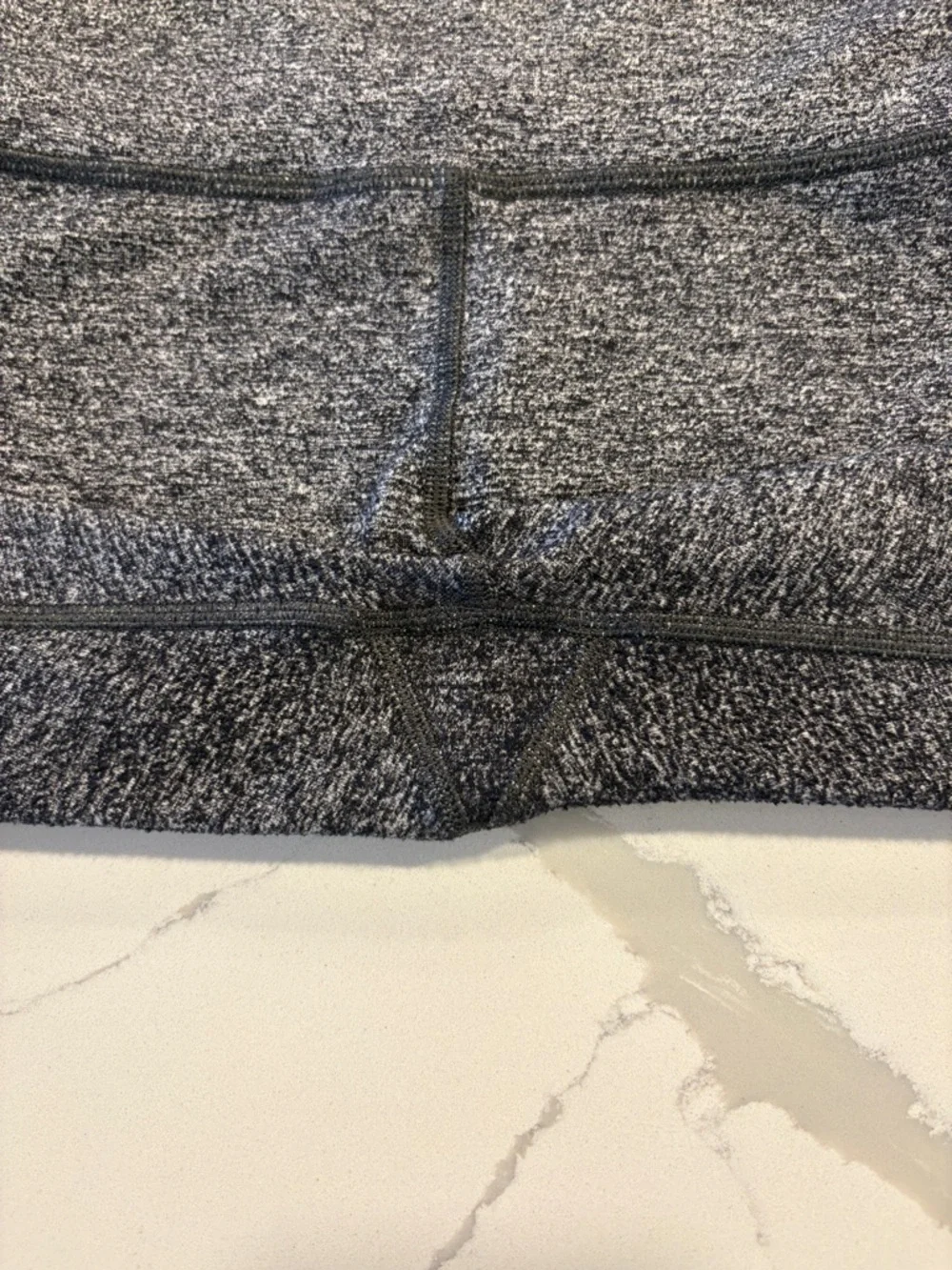 Lululemon Wunder Under Crop High Rise 21” ~ 8 ~ Heathered Black
